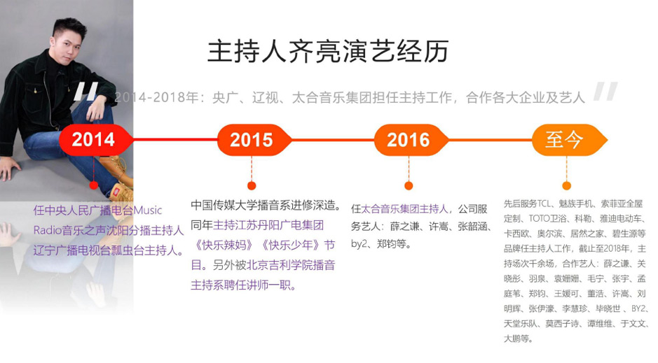 齊亮，音樂之聲男主持人！北京專業主持人,北京專業女主持人,年會主持/晚宴主持,峰會主持/論壇女主持人,雙語主持人,财經女主持人,展會/路演主持人,醫(yī)美主持人等服務(wù)；